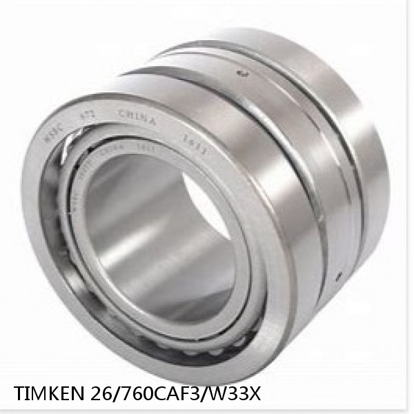26/760CAF3/W33X TIMKEN Tapered Roller Bearings Double-row