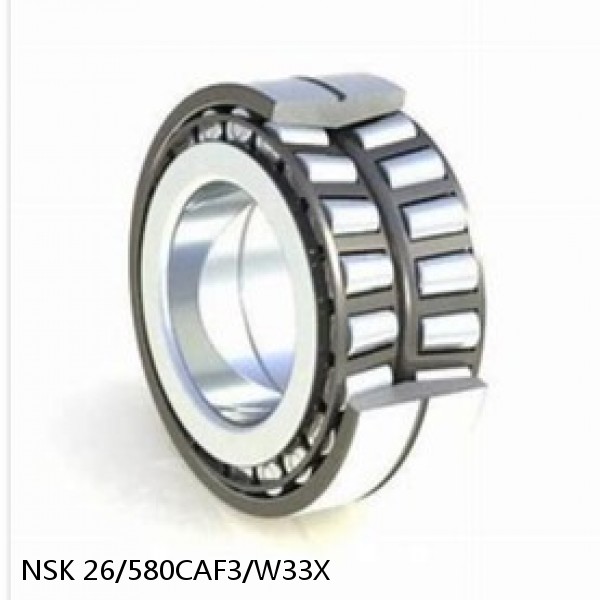 26/580CAF3/W33X NSK Tapered Roller Bearings Double-row